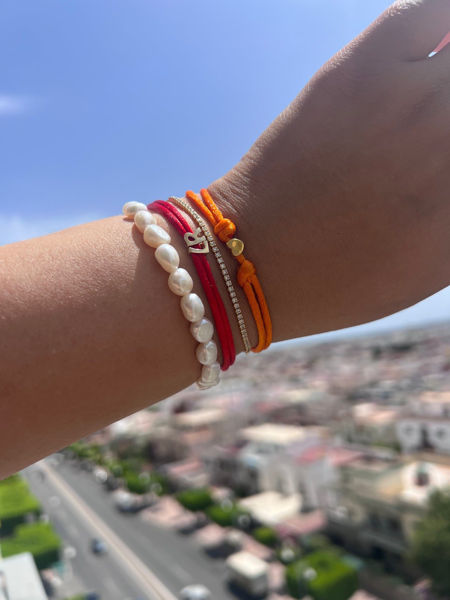 Initial bracelet met 1 letter